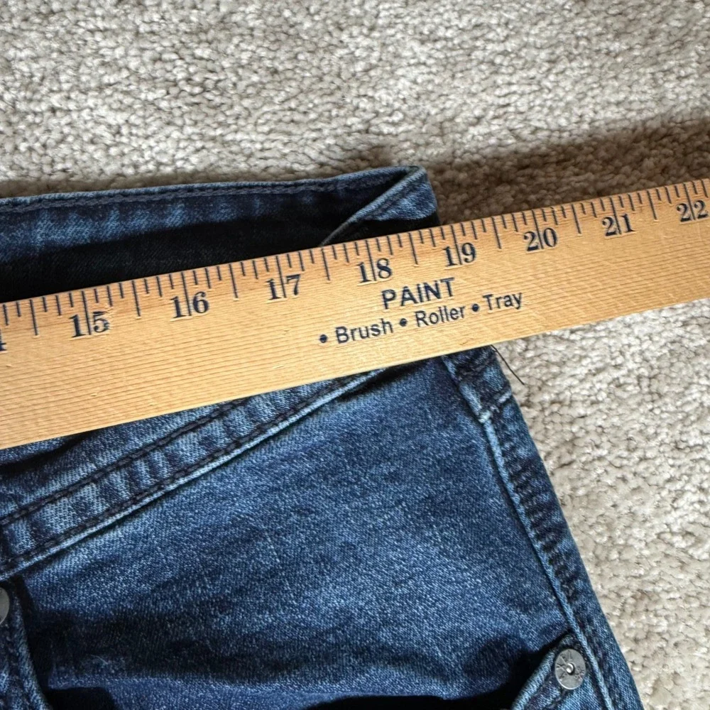 TK Axel Slim Boot Men's 38x30 Dark Wash Blue Denim Jeans Stretch Cotton Blend